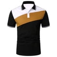 thumbnail image 3 of Afdoent Mens Polo Shirts Summer Color Block Lapel Short Sleeve Shirt For Casual And Outdoor Wear Fashion Mens Shirts, 3 of 3
