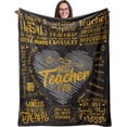 thumbnail image 1 of LHSHID Teacher Gifts Teacher Gifts for Women Teacher Appreciation Gifts Blankets Teacher Christmas Valentine Mentor Gift Ideas Teacher Gifts for Teacher Birthday/Teachers' Day 60x80in, 1 of 6