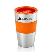 AdirChef Travel Mug, 15 oz., Stainless Steel, Orange