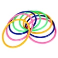 thumbnail image 1 of 10pc Plastic Toss Rings Circle Hoopla-Game Fun Throw Child to N8O8 Kids Toy S3S3, 1 of 8