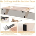 thumbnail image 5 of  Cat Window Perch, Cat Hammock Window Seat with Solid Wood Support, Metal Frame& 2 Removable Pads,Easy to Adjust&Assemble Cat Bed for Windowsill, Bedside and Drawer, 5 of 5