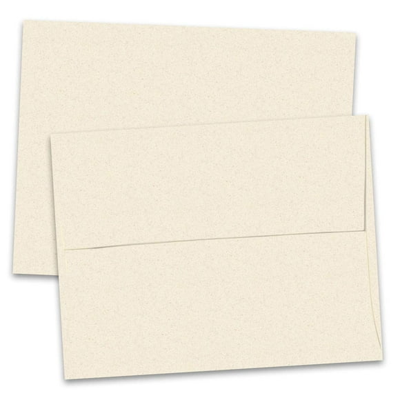 PaperDirect Almond Cream Perfectly Plain A2 Envelopes, 28 lb Cover Stock, 4 3/8 x 5 3/4, Pack of 100