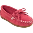 thumbnail image 5 of Minnetonka Children's Kilty Hardsole Moccasin, Hot Pink 2 Big Kid, 5 of 6
