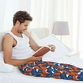 thumbnail image 5 of Sikiie Abstract Vintage Fox and Plants Pajama Pants Men, PJ Bottoms, Sleep & Lounge Pants-Large, 5 of 6