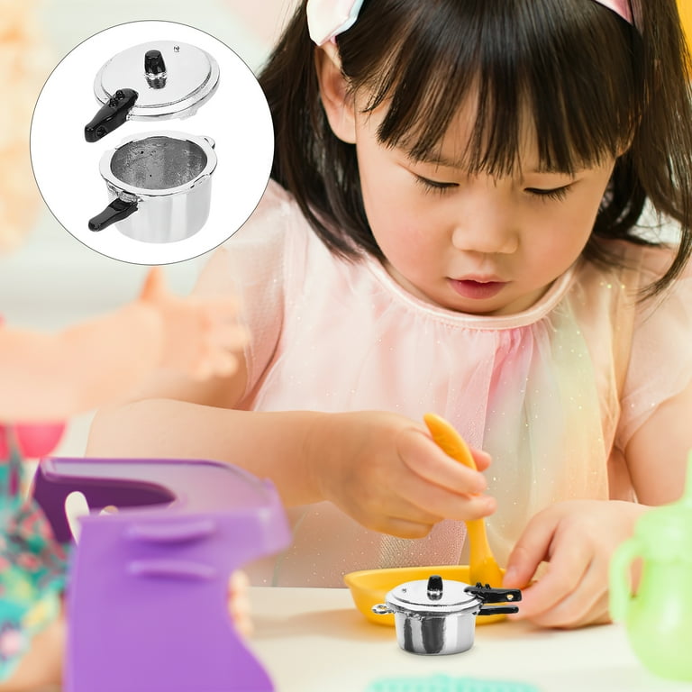 Miniature Pressure Cooker Mini House Decor Mini Pressure Cooker Pretend Toy Walmart