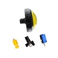 thumbnail image 1 of Methold Máquina de ventilación para videojuegos redonda con botón pulsador de 100mm, dispositivo de respuesta, botones, reparación de máquinas, Videojuegos y accesorios Amarillo Tipo 2, 1 of 6