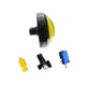 thumbnail image 1 of Sidaley Máquina de ventilación para videojuegos redonda con botón pulsador que funciona con monedas de 100mm, dispositivo de respuesta, botones, Videojuegos y accesorios Amarillo Tipo 2, 1 of 6