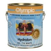Olympic Hydrolon Water-Based Acrylic Pool Paint - White, 1 Gallon