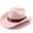 Pink, variant on Cowboy Hats Straw - Western Denim Curved Top Hat Woolen Big Brimmed Hat Autumn And Winter Style British Jazz Hat,Coffee,One Size