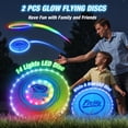 thumbnail image 2 of Discos voladores iluminados HYES de Sporting Goods de 10 y 7.8 pulgadas, 2 of 9