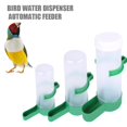 thumbnail image 2 of Boc 2Pcs Pet Drinking Fountain Large Capacity Dustproof Plastic Pet Food Feeder for Bird, 2 of 10