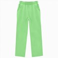 thumbnail image 4 of KPOPLK Girls Cotton Pants Drawstring Causal Solid Pants for Girls Pockets Lightweight Running Joggers 3-18 Years Green Size 5-6 Years, 4 of 4