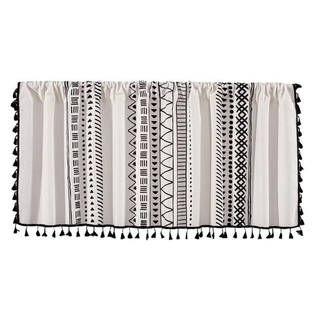 Messenger Bags Valance Curtains For Kitchen - Window Light Blocking Short Rod Pocket Curtain Panels For Small Window Bathroom Basement