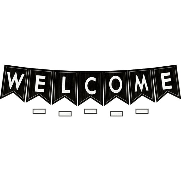 Teacher Created Resources Modern Farmhouse Pennants Welcome Bulletin Board Set