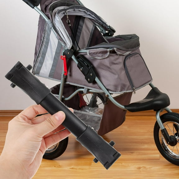 GARVALON Black Twin Stroller Connector 1Set Adjustable Length for .86X1.57X1.18in