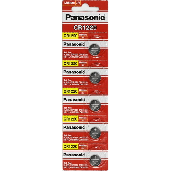 Panasonic CR1220 3 Volt Lithium Coin Battery 25 Pack