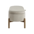 thumbnail image 6 of OakvillePark Terralisse Corduroy Lift Top Storage Bench, Taupe, 6 of 9