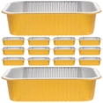 thumbnail image 3 of Bandeja de papel de aluminio para 20 piezas, plato de frotamiento de 750ml, mesa de vapor, bandeja de comida desechable para horno tostador, 3 of 6