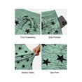thumbnail image 6 of ValueVibe Yoga Shorts for Women with Pockets Drawstring Elastic Athletic Shorts Star Print Casual Gym Shorts, Green L, 6 of 8