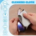 thumbnail image 4 of Uxcell Glasses Cleaning Cloth 6.3" x 6.3", Double Layer Eyeglasses Polishing Cloth Soft Wipe Screen, Gray, 4 of 7