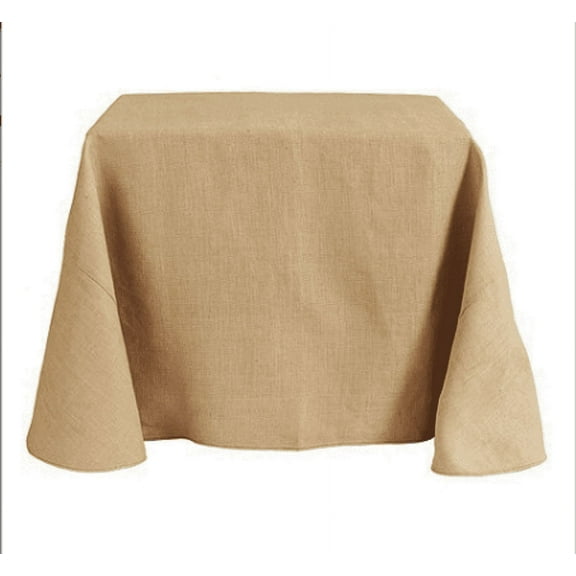 60x102 Inch Natural Rustic Burlap Tablelinens Jute Rectangle Tablecloth for Wedding Event Decoration