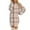 Light pink, variant on Women's Casual Dress Long Sleeve Round Neck Plush Flannel Plaid Print Loose Fit Winter Dress for Holiday Season,Complexion,L