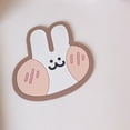 thumbnail image 4 of Drinks Cup Coaster Silicone Cartoon Animal Cute Lightweight Prevent Sliding Colorful Cup Mat Bunny, 4 of 4
