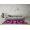 thumbnail image 3 of Ahgly Company Indoor Square Persian Pink Traditional Area Rugs, 3' Square, 3 of 4