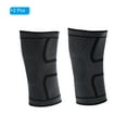 thumbnail image 3 of Uxcell Knee Compression Sleeve, 2 Pack Nylon Knee Braces Leg Sleeve Compression Knee Padding - Black, X-Large, 3 of 6