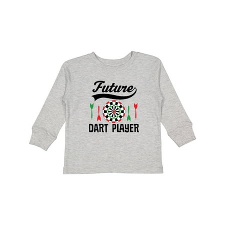 

Inktastic Future Dart Player Game Gift Toddler Boy or Toddler Girl Long Sleeve T-Shirt