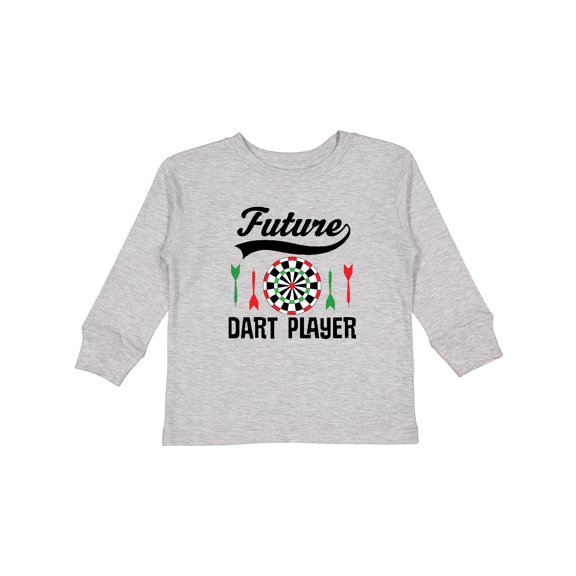 Inktastic Future Dart Player Game Boys or Girls Long Sleeve Toddler T-Shirt