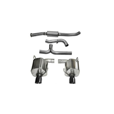Wrx Turbo Back - Corsa 08-10 Subaru Impreza WRX Sedan 2.5L Turbo Manual 3in Sport Cat-Back Exhaust w/4in Black Tips