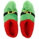 thumbnail image 2 of 1 par de pantuflas cálidas de felpa, antideslizantes, regalo de Navidad para adultos y niños, color verde, talla 41-47, 2 of 6
