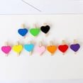thumbnail image 4 of Mini clip de fotos de 3 cm, color amor, pequeño clip de madera, clip creativo, foto, decoración del hogar, manualidades de dibujos animados, 4 of 6