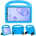 thumbnail image 1 of For Galaxy Tab A 8.42020 Sparrow Style Eva Flat Anti Falling Protective Shell With Bracket(purple), 1 of 5