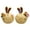 A, variant on 2pcs Easter Bunny Figurines Decor Ceramic Rabbit Table Center Decor Easter Bunny Statues For Spring Tabletop ornaments Gold Bunny home Decoration