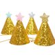 thumbnail image 2 of Sombreros de fiesta Linaichen, 4 piezas, mini sombreros de cumpleaños, sombreros de estrellas brillantes, sombreros de fiesta infantiles para fiestas de cumpleaños infantiles., 2 of 7