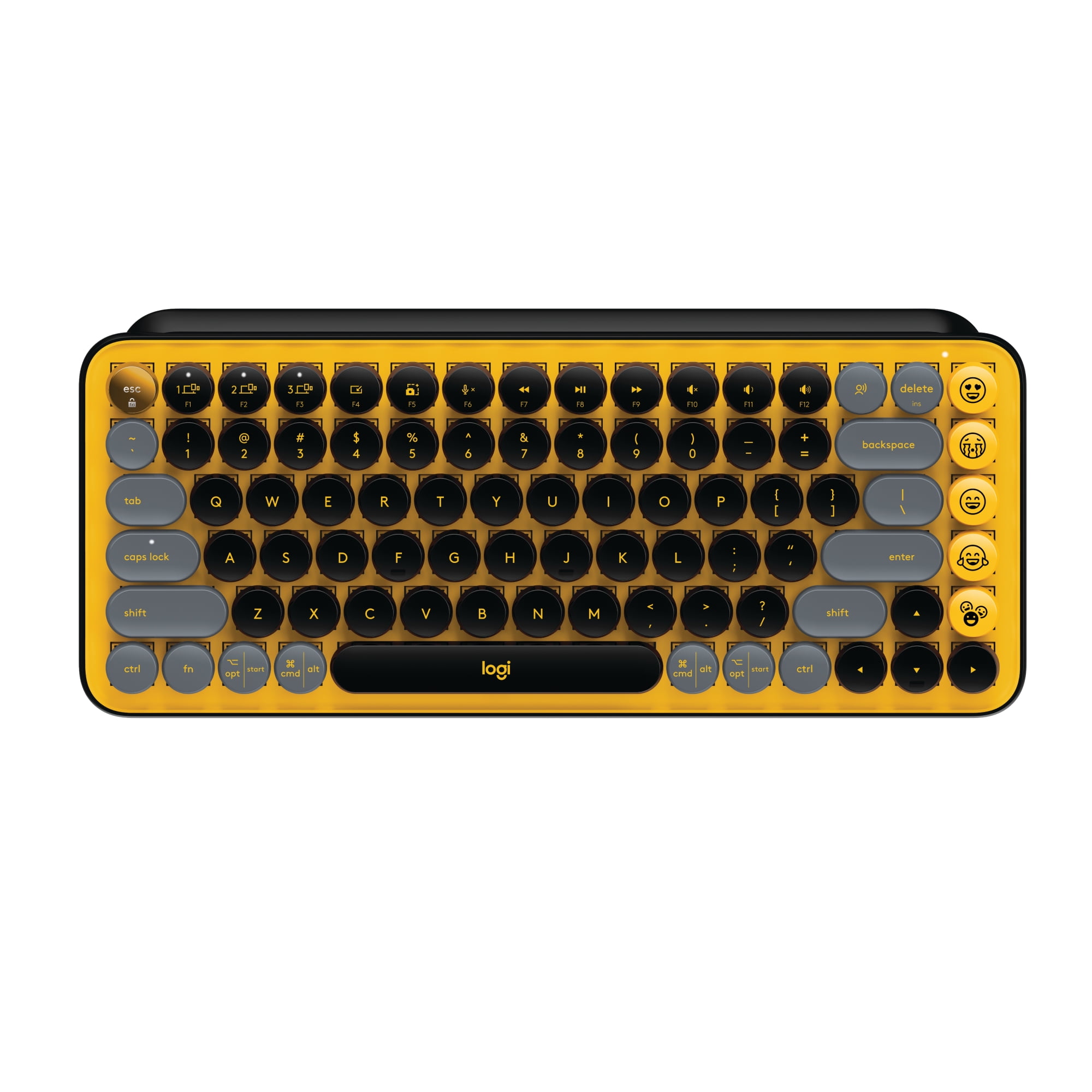 Logitech POP Wireless Mechanical Keyboard with Customizable Keys, Yellow - Walmart.com