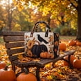 thumbnail image 5 of ZhangC Halloween Themed Quilted Embroidered Tote Bag, 16x8x8 Inch Large Capacity Portable Travel Handbag, Embroidered Storage Tote for Party Supplies, Costumes, Gym and Daily Use, 5 of 9