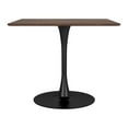thumbnail image 5 of Molly Dining Table Brown Dining Table, Modern Style, Faux Wood MDF square shape tabletop, Steel, Indoor Dining, 5 of 9