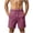 Purple, variant on hlysgo Men's Drawstring Casual Shorts Elastic Waist Loose Fit Quick Dry Solid Short Summer Outdoor Daily Wear Shorts with Pockets Gray,4xL