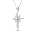 thumbnail image 2 of JewelersClub 1/2 Carat T.W. White Diamond Sterling Silver Cross Pendant, 2 of 6