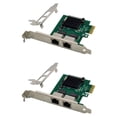thumbnail image 1 of 2X BCM5718 Carte Réseau Serveur Gigabit PCI X1 Adaptateur Réseau Double Port Compatible avec PXE VLAN, 1 of 5