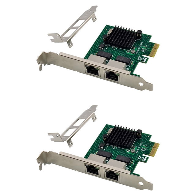 2X BCM5718 Carte Réseau Serveur Gigabit PCI X1 Adaptateur Réseau Double Port Compatible avec PXE VLAN