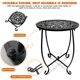 thumbnail image 2 of Pack de 2 mesas Fashion&cool redondas de metal de 36 cm para exterior, 2 of 7