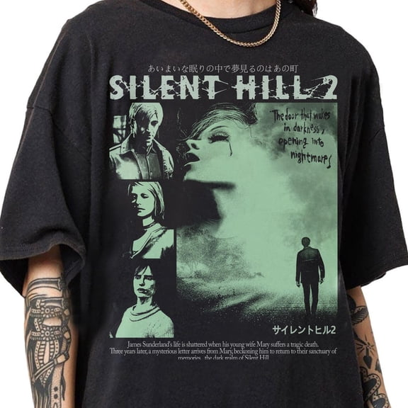 Silent Hill II Graphic T-Shirt, Vintage Gaming Unisex Tee