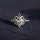 thumbnail image 4 of Anillo de plata de ley "Sin barro ni loto" para esposa, regalo de aniversario, cumpleaños, joyería para mujer, 5 unidades, color blanco, 4 of 5