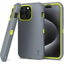 CoverON For Apple iPhone 15 Pro Case, Military Grade Heavy Duty Full Body Rugged Phone Cover, Gray