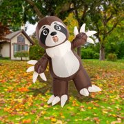 Joyfy Halloween Inflatable Costume for Adults Air Blow Up Sloth Costume Unisex Cosplay Costume for Halloween Dress Up