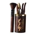 thumbnail image 3 of Juego de Té de Kung Estilo Japonés de 6 Piezas Juego de Té Accesorios de Juego de Té Cilindro de Té de Madera para El Hogar Herramientas para Ha ciruela Sunnimix Tetera Porcelana, 3 of 8